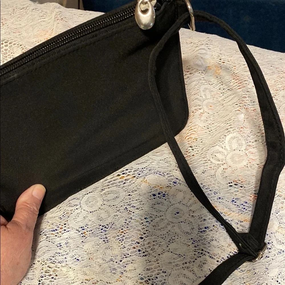 Black Textured Cosmetic Bags Set
